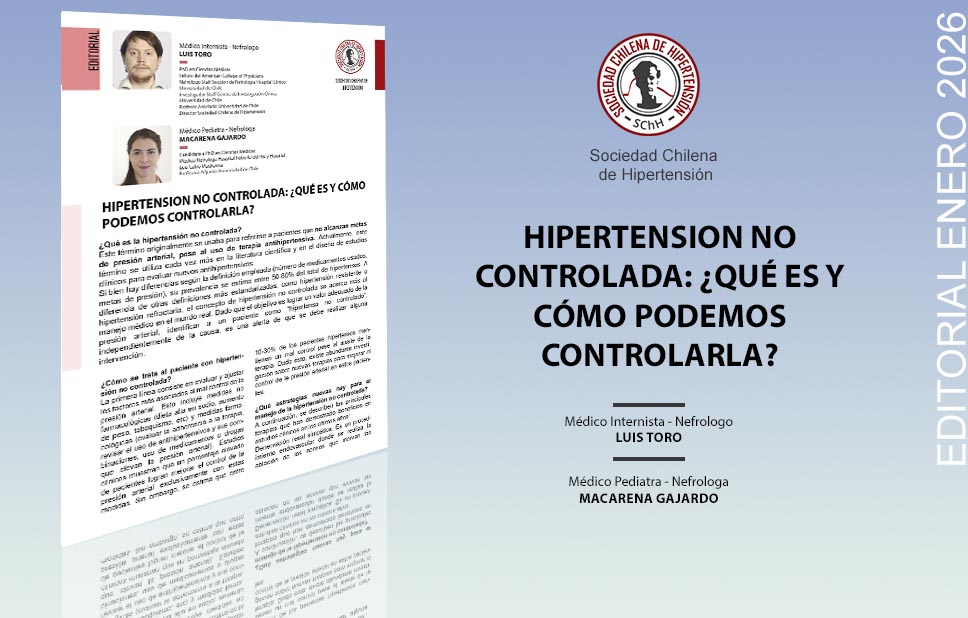 HIPERTENSION NO CONTROLADA: ¿QUÉ ES Y CÓMO PODEMOS CONTROLARLA?